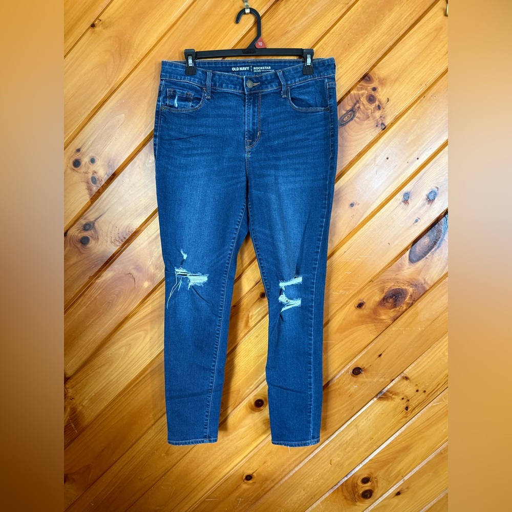 Old Navy Women's Dark Blue Skinny Jeans